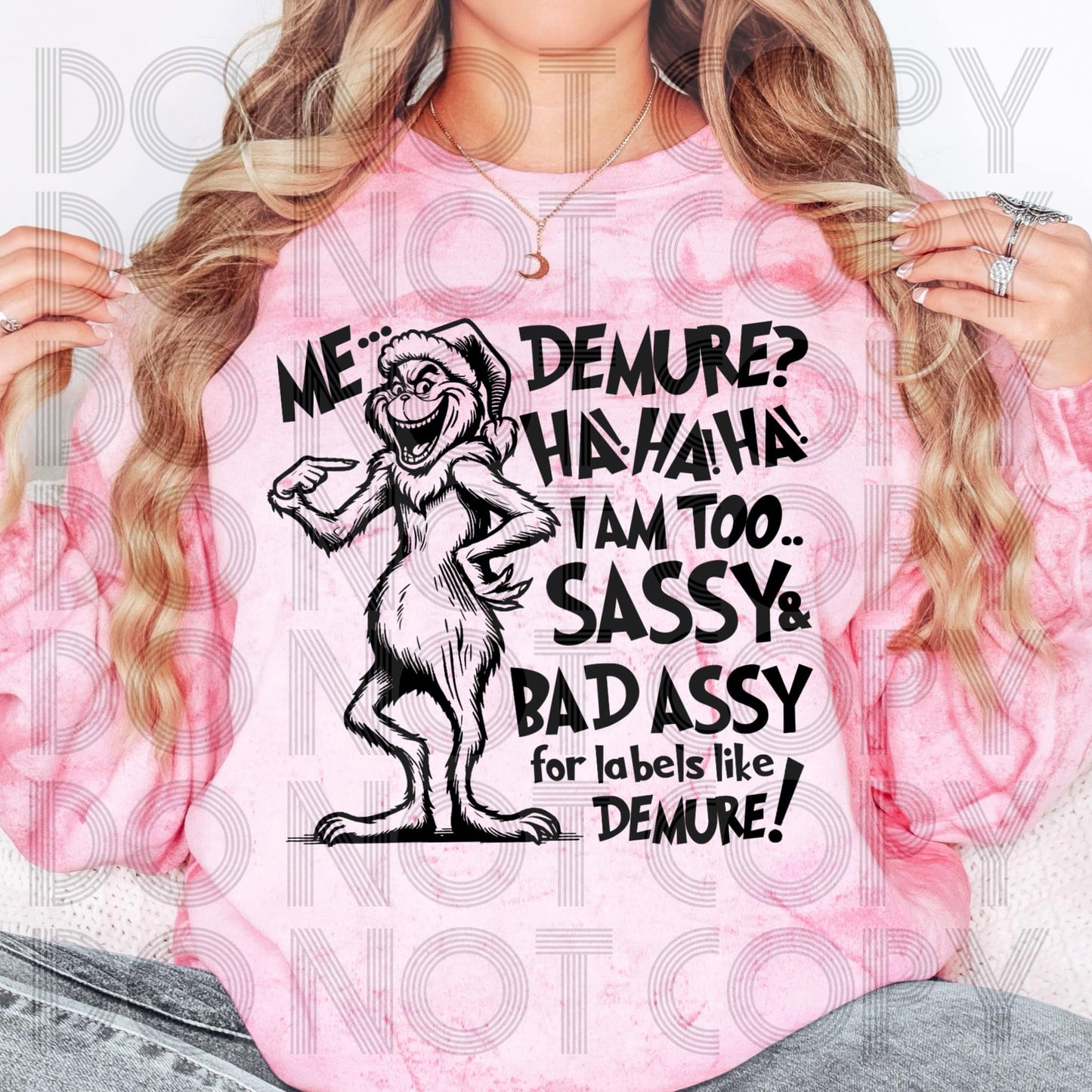 green guy--Demure-too sassy