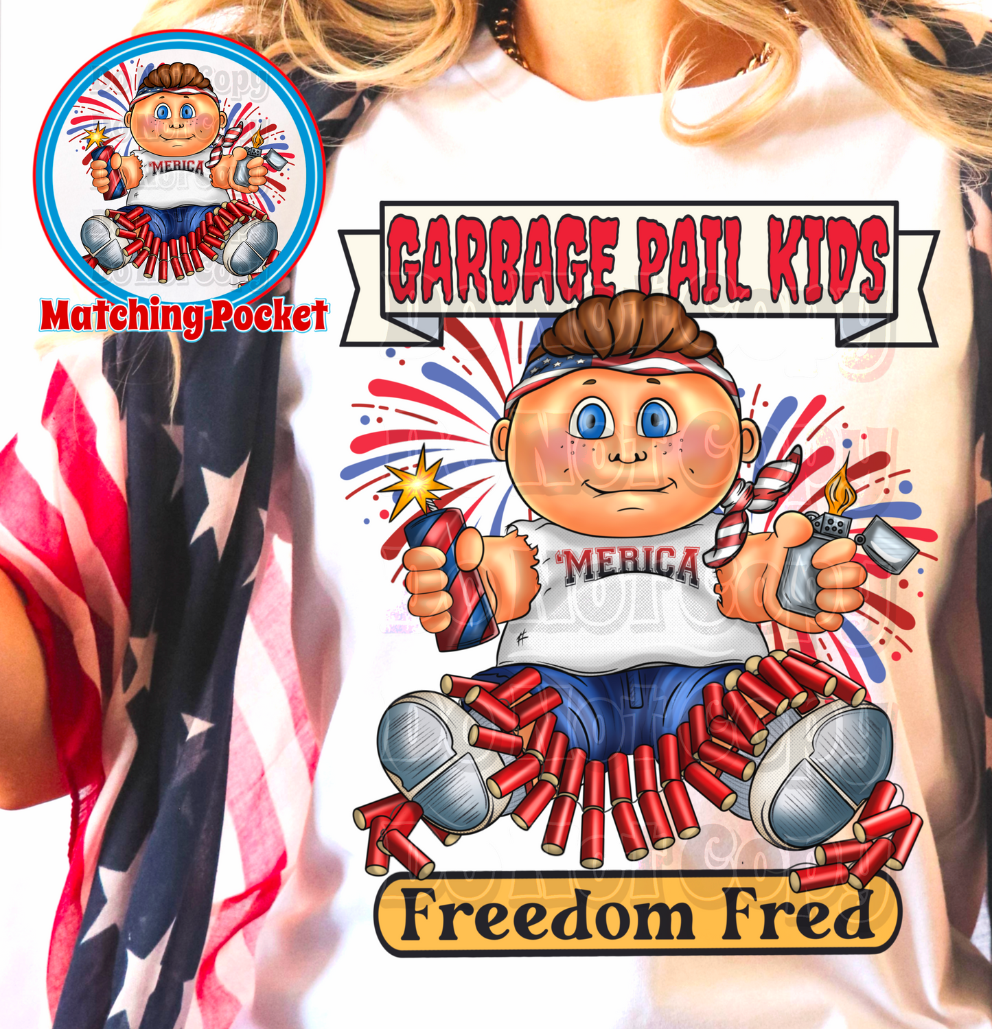 Freedom Fred 4th of July with Pocket