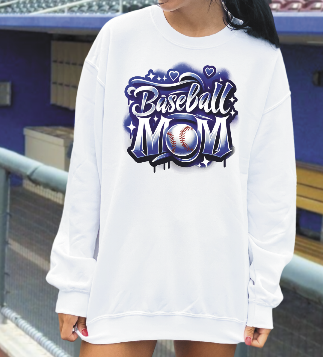 Airbrushed Baseball Mom
