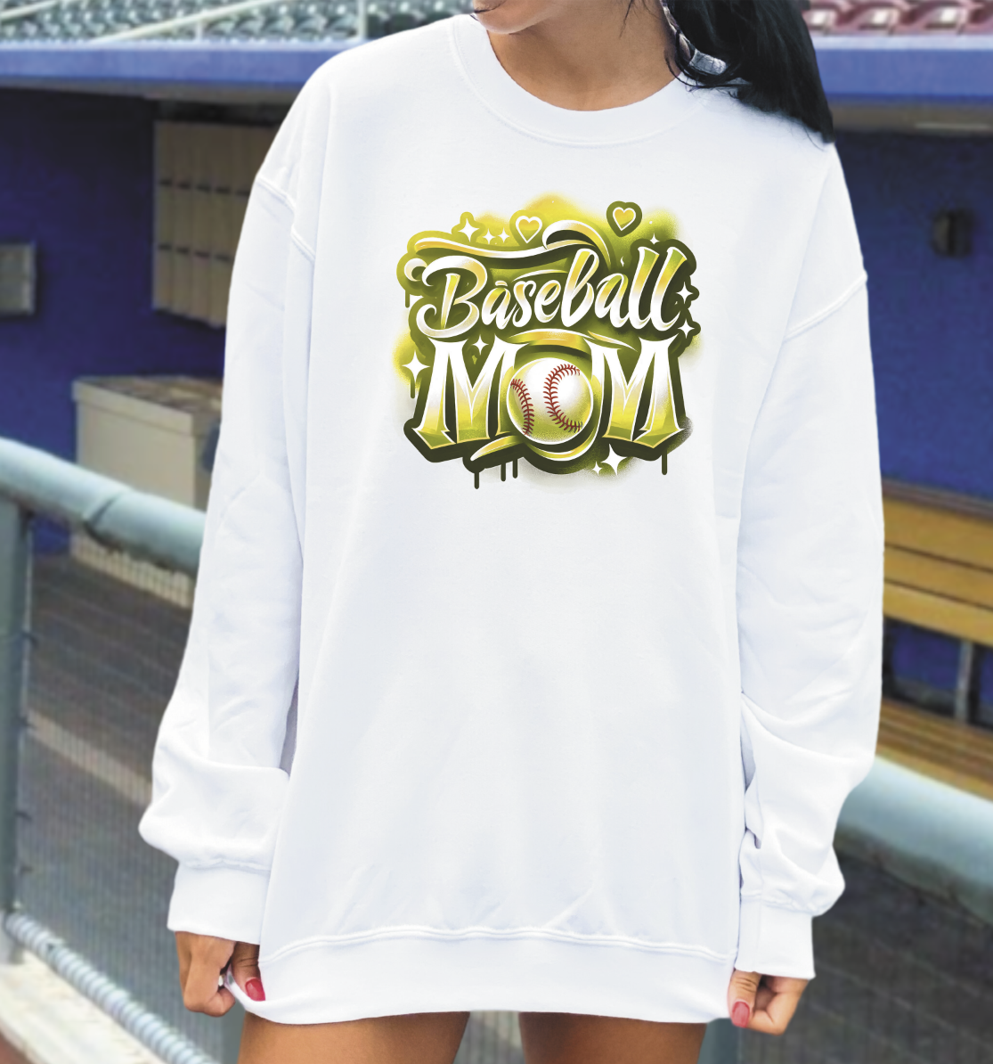 Airbrushed Baseball Mom