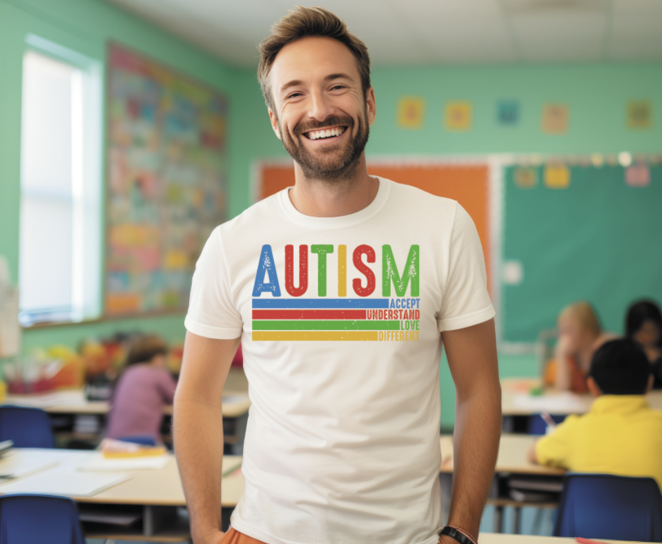 Autism distressed retro