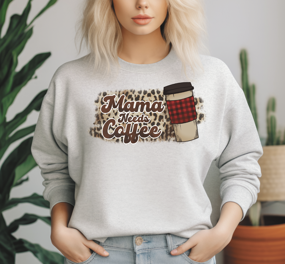 Mama needs coffee-cheetah background