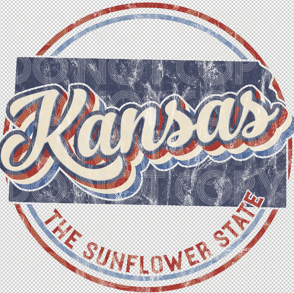 Retro Kansas-Sunflower State