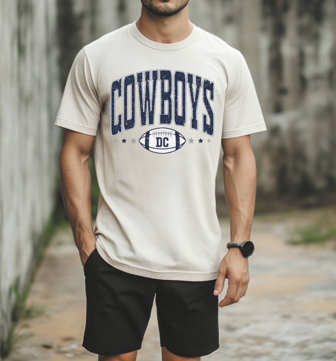 Cowboys with small football