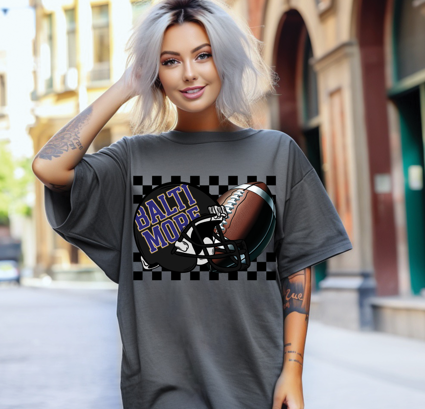 Checkered helmet and football designs (all 32 teams)