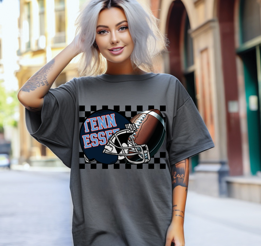 Checkered helmet and football designs (all 32 teams)