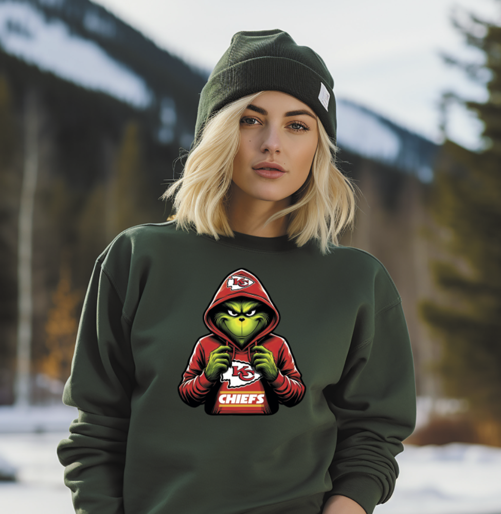 Green Guy wearing team gear