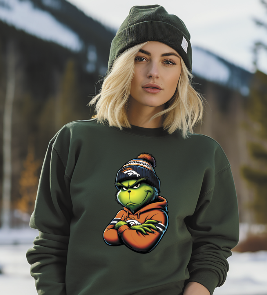 Green Guy wearing team gear