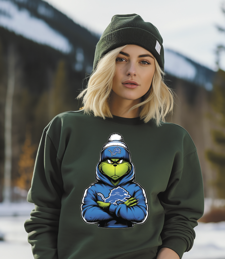 Green Guy wearing team gear