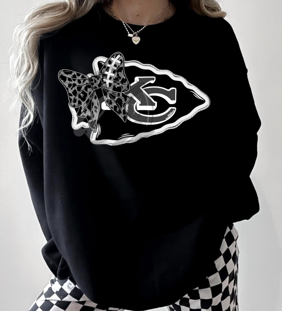Monochrome logos with bow