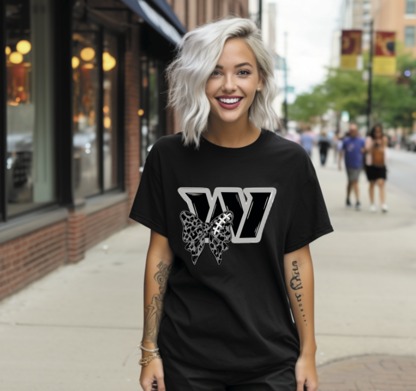 Monochrome logos with bow