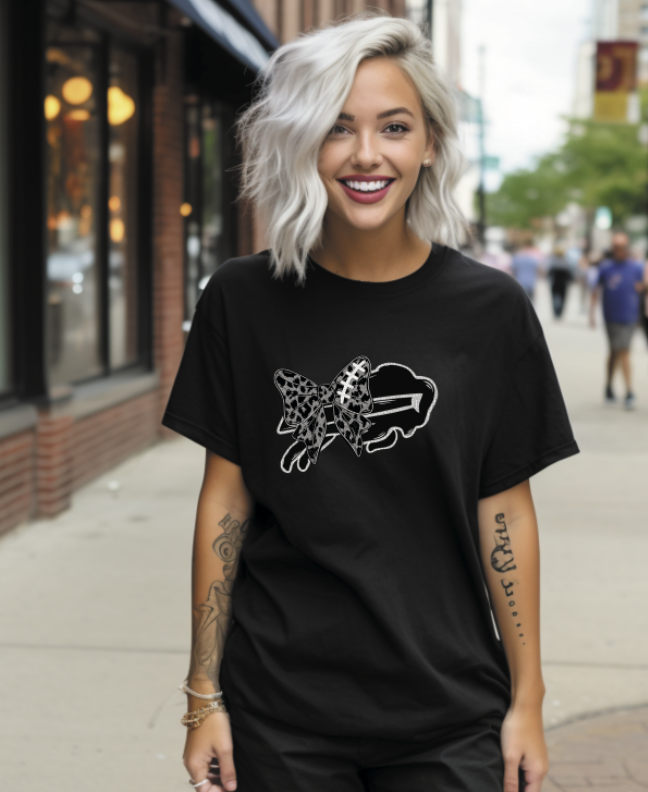 Monochrome logos with bow