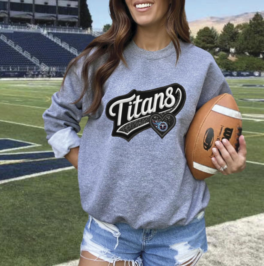 Faux embroidery Patch football