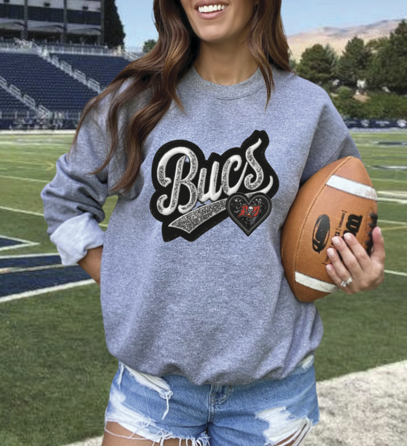 Faux embroidery Patch football