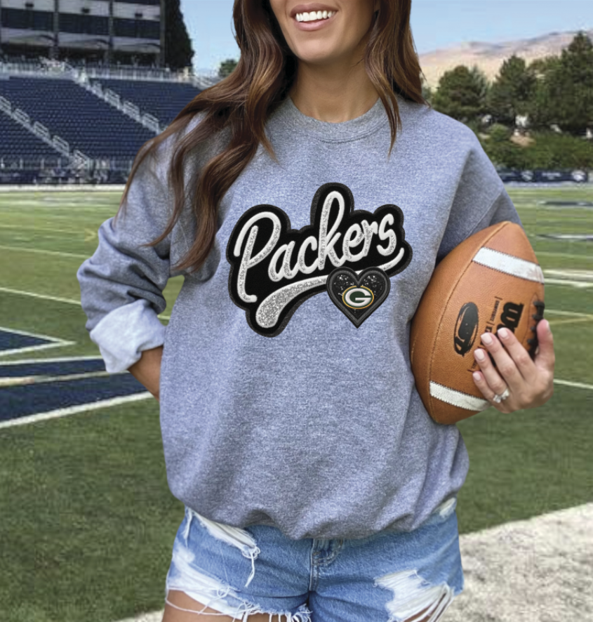 Faux embroidery Patch football