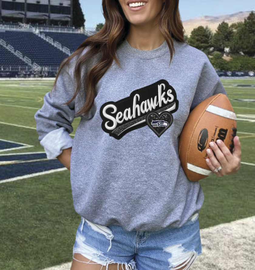 Faux embroidery Patch football