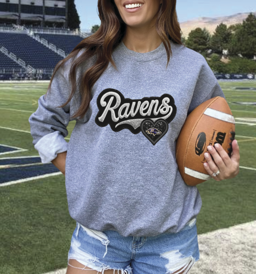 Faux embroidery Patch football
