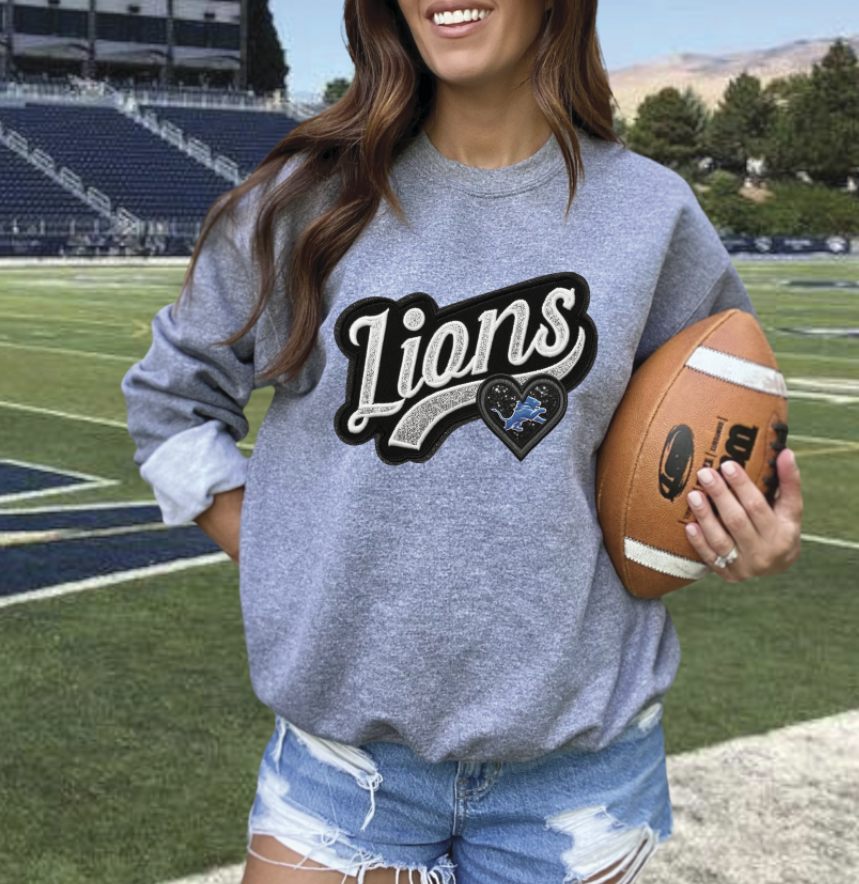 Faux embroidery Patch football