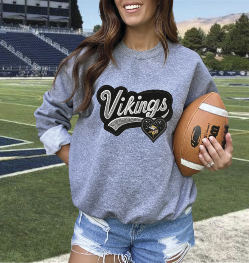 Faux embroidery Patch football
