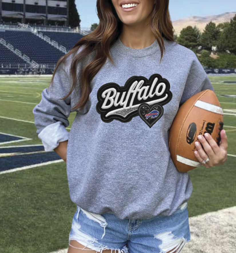 Faux embroidery Patch football