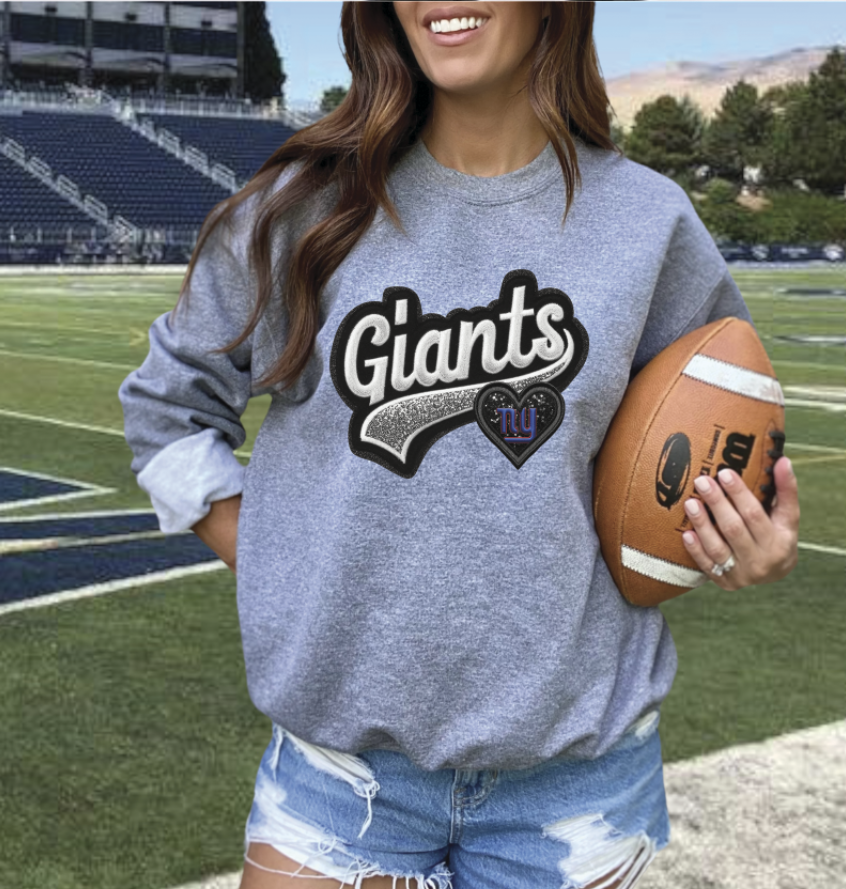 Faux embroidery Patch football