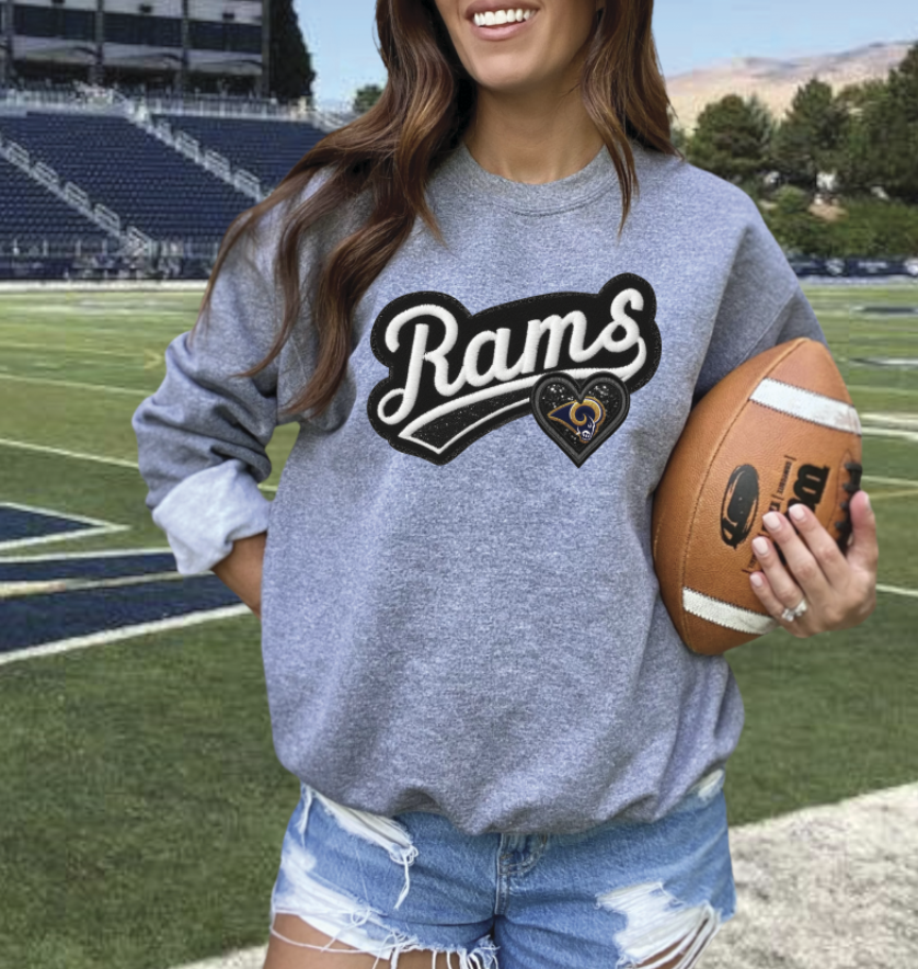 Faux embroidery Patch football