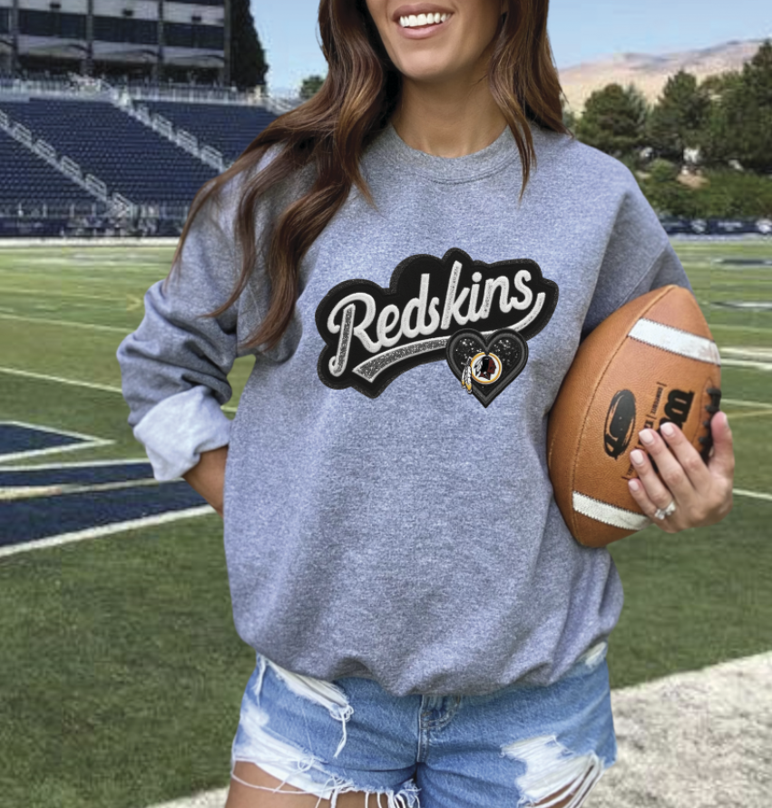 Faux embroidery Patch football