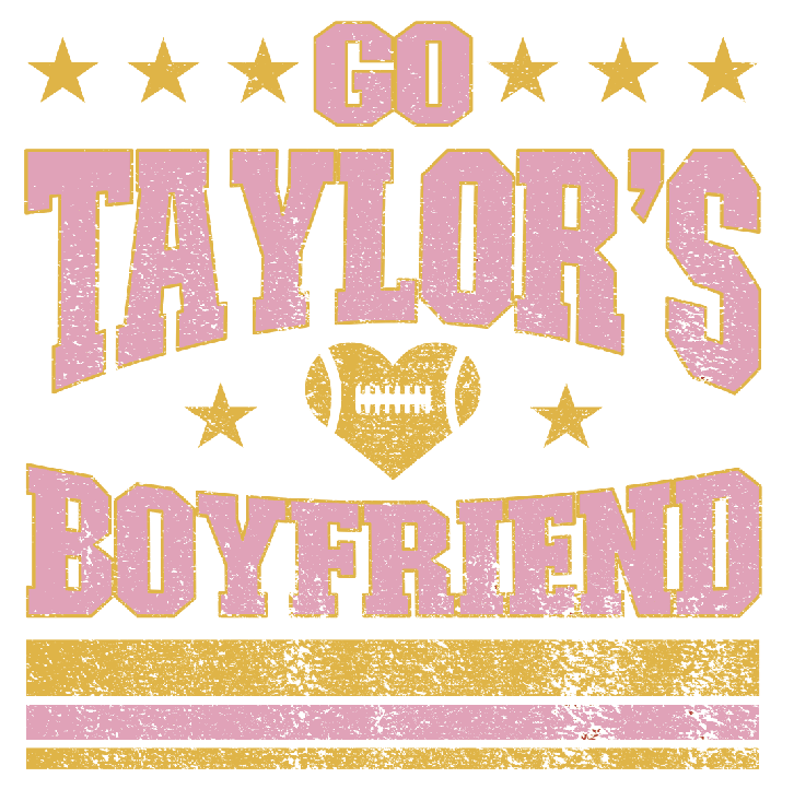 Go Taylor's Boyfriend-Pink and White