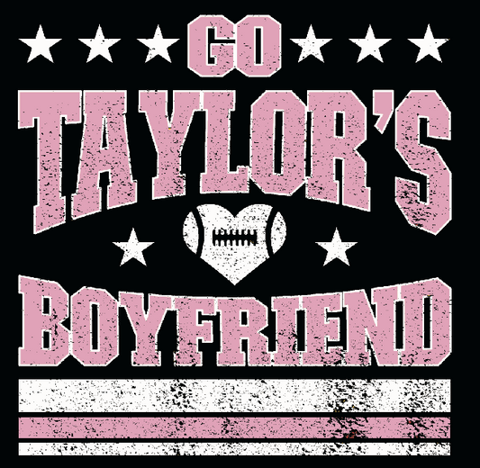 Go Taylor's Boyfriend-Pink and White