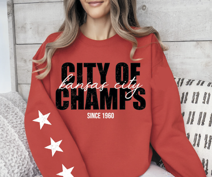 #KC City of Champs with Stars Arm design