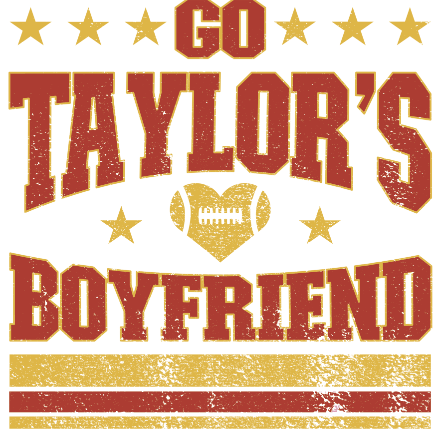 Go Taylor's Boyfriend-Pink and White