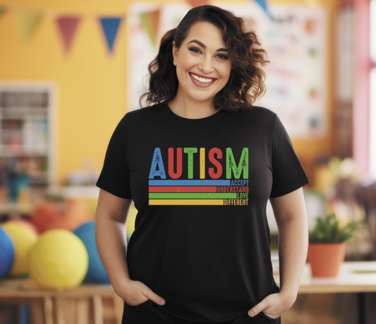 Autism distressed retro