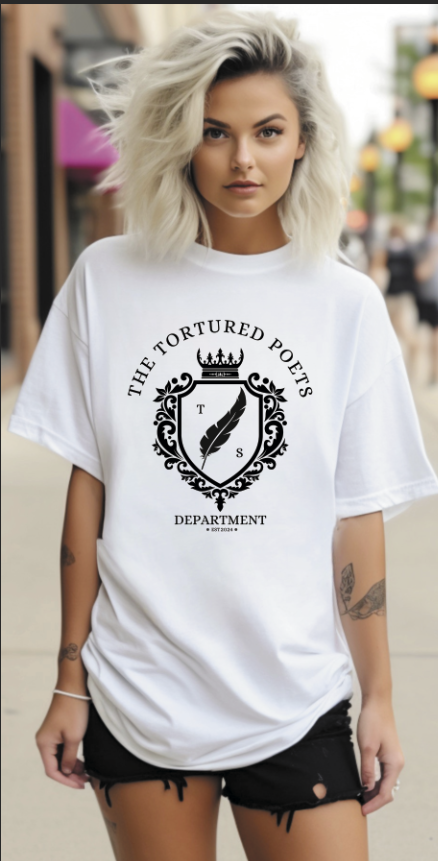 Tortured Poets Crest (front only)-Swift