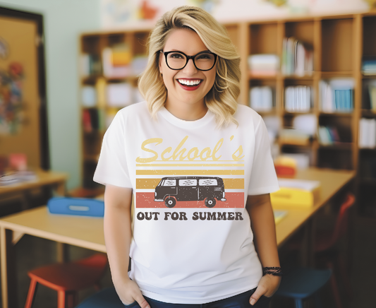 Schools out with school bus