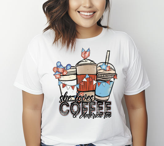 She loves coffee and America too