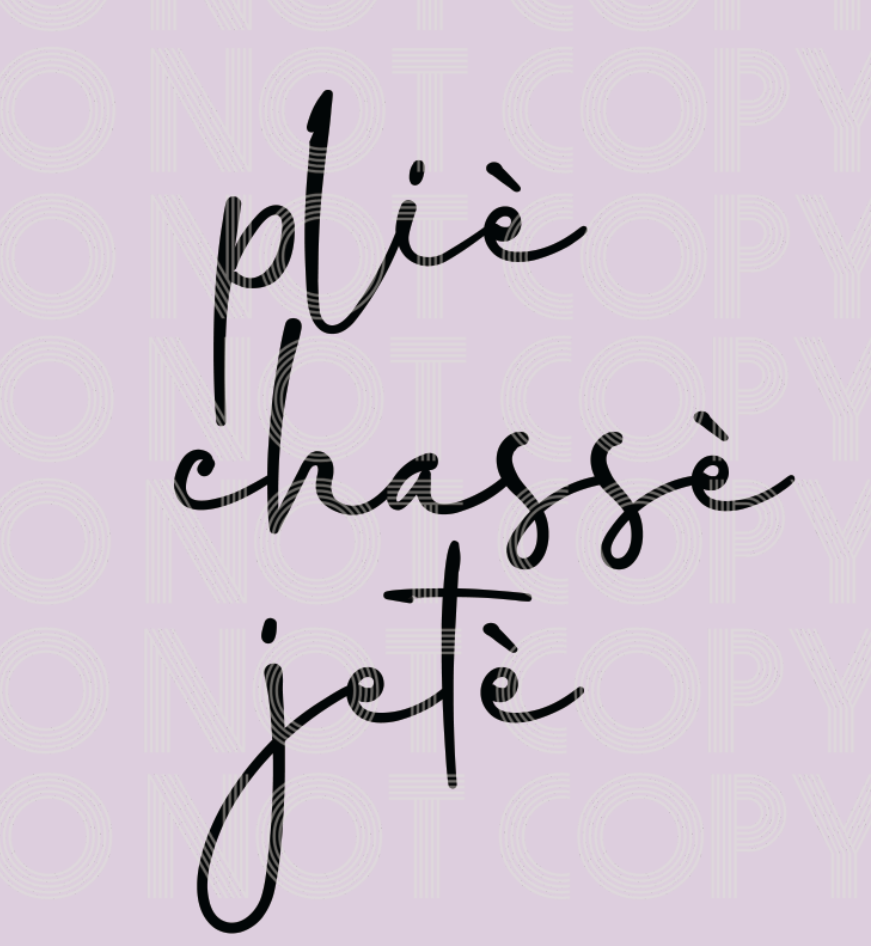 Plies, chasse, jete