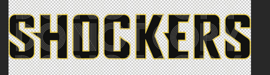 Shockers straight font