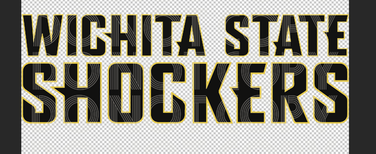 Wichita State Shockers straight font