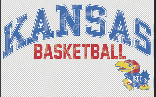 Kansas Basketball with Jayhawk