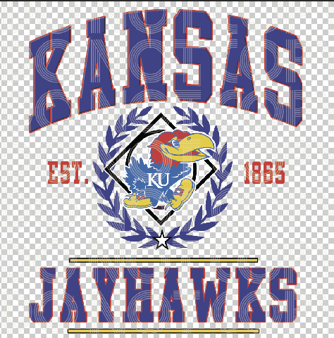 Kansas Jayhawks with Crest