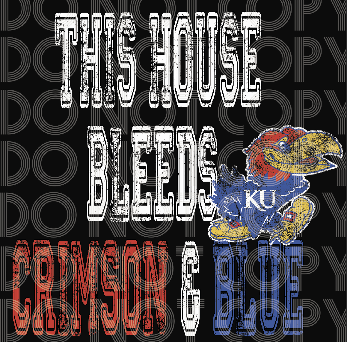 This house bleeds crimson and blue