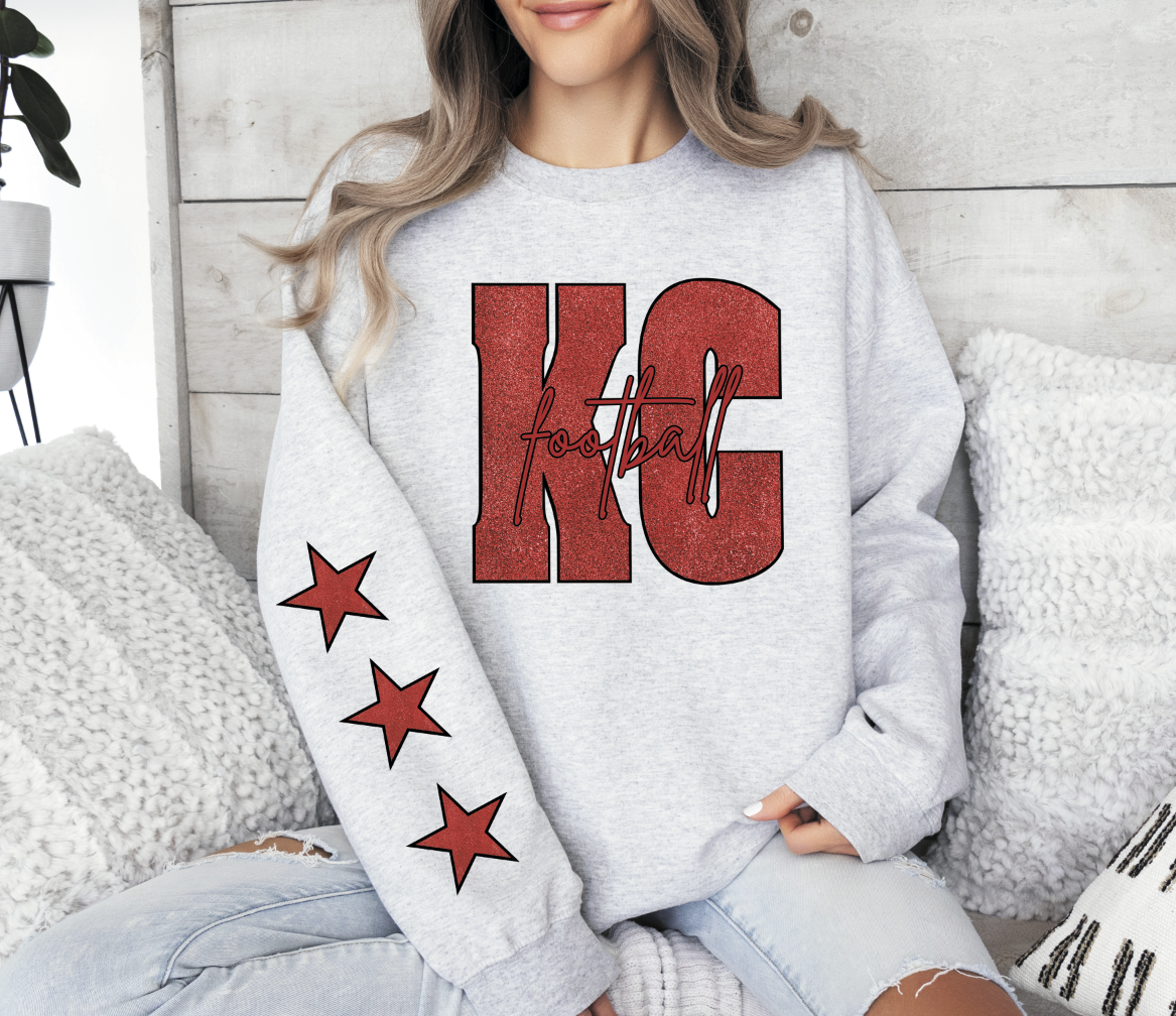 Red KC with red star sleeve design