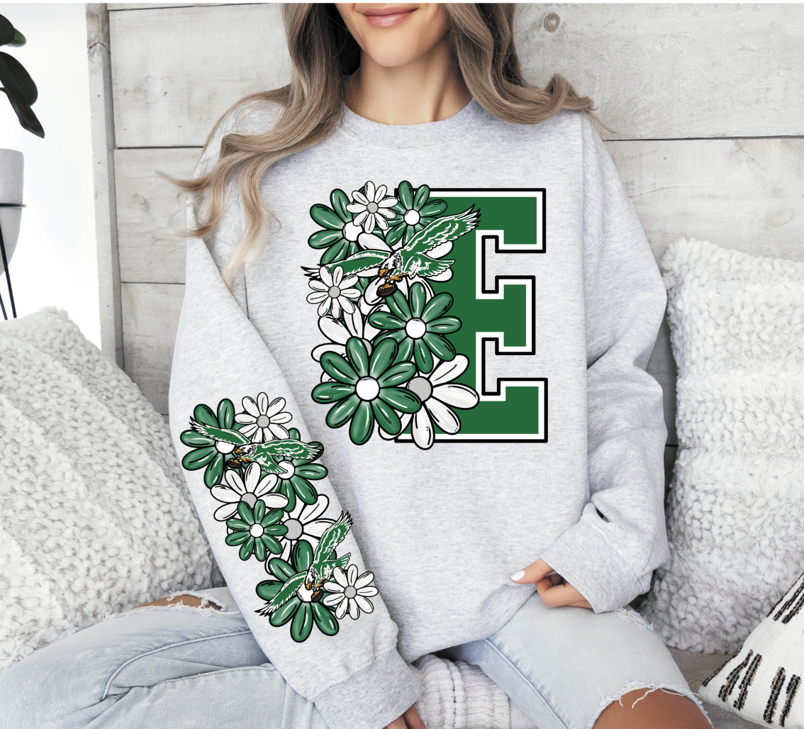 Floral Pro Teams with Big Letter (sleeve sold separately)