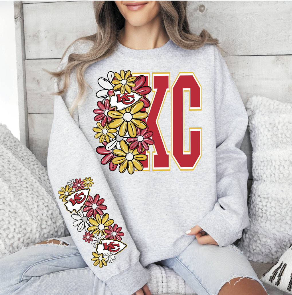 Floral Pro Teams with Big Letter (sleeve sold separately)