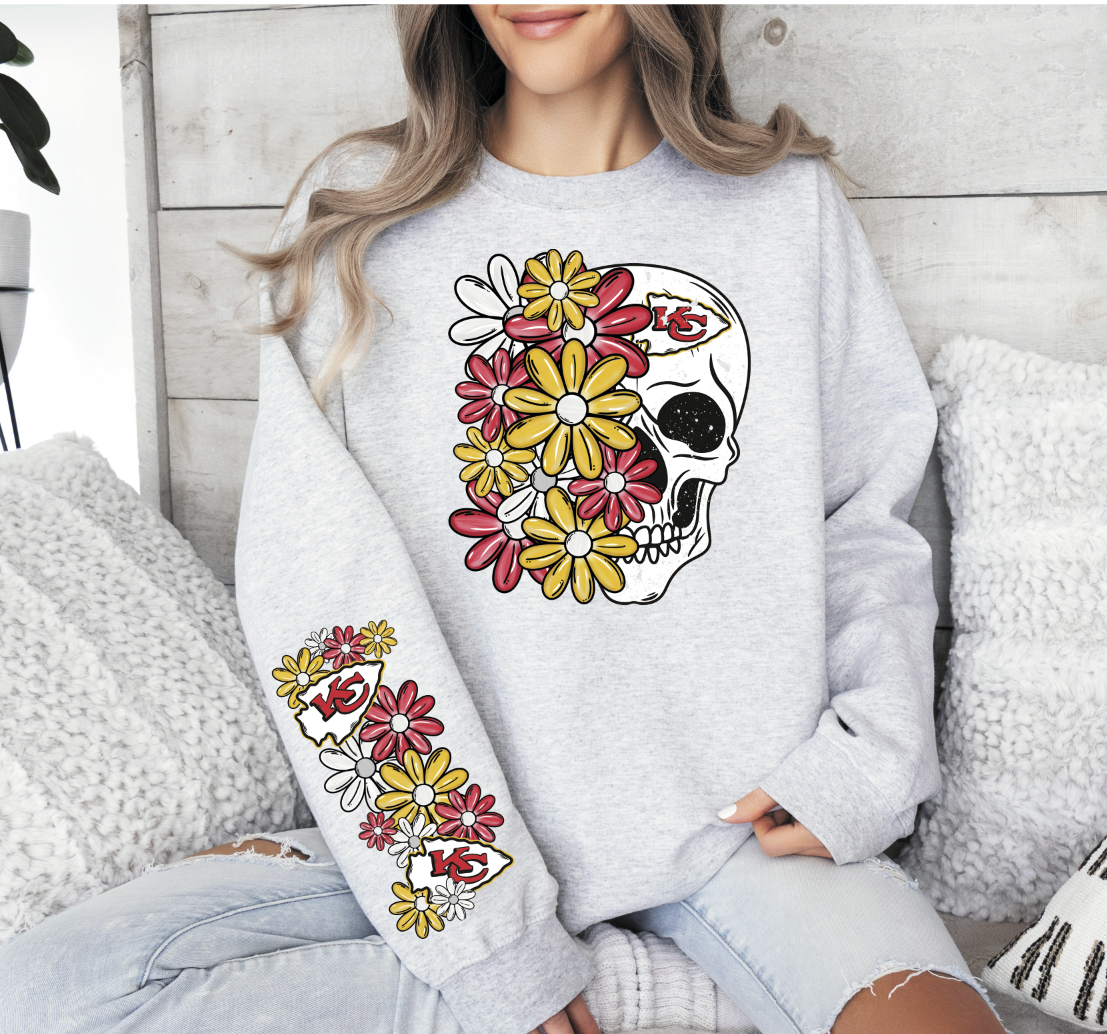 Floral Pro Teams Skull (sleeve sold separately)