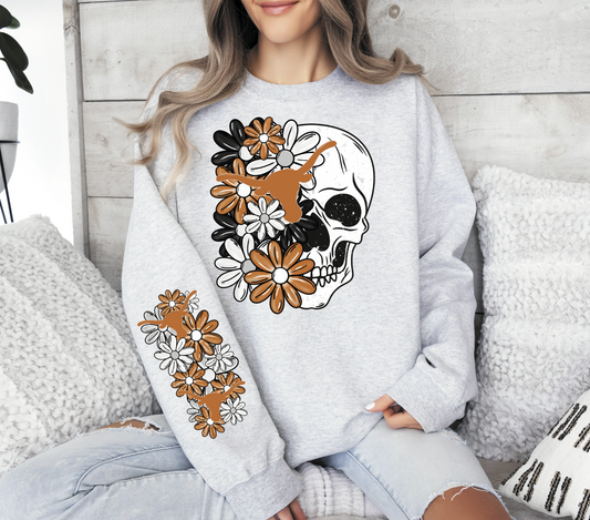 Floral College Teams Skull (sleeve sold separately)