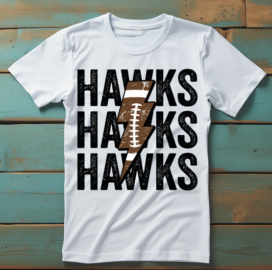 MS-Hawks Football lightening bolt