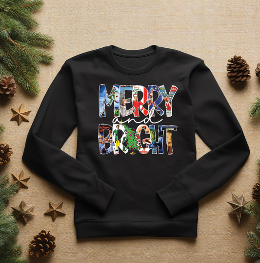 Merry and Bright with character fill