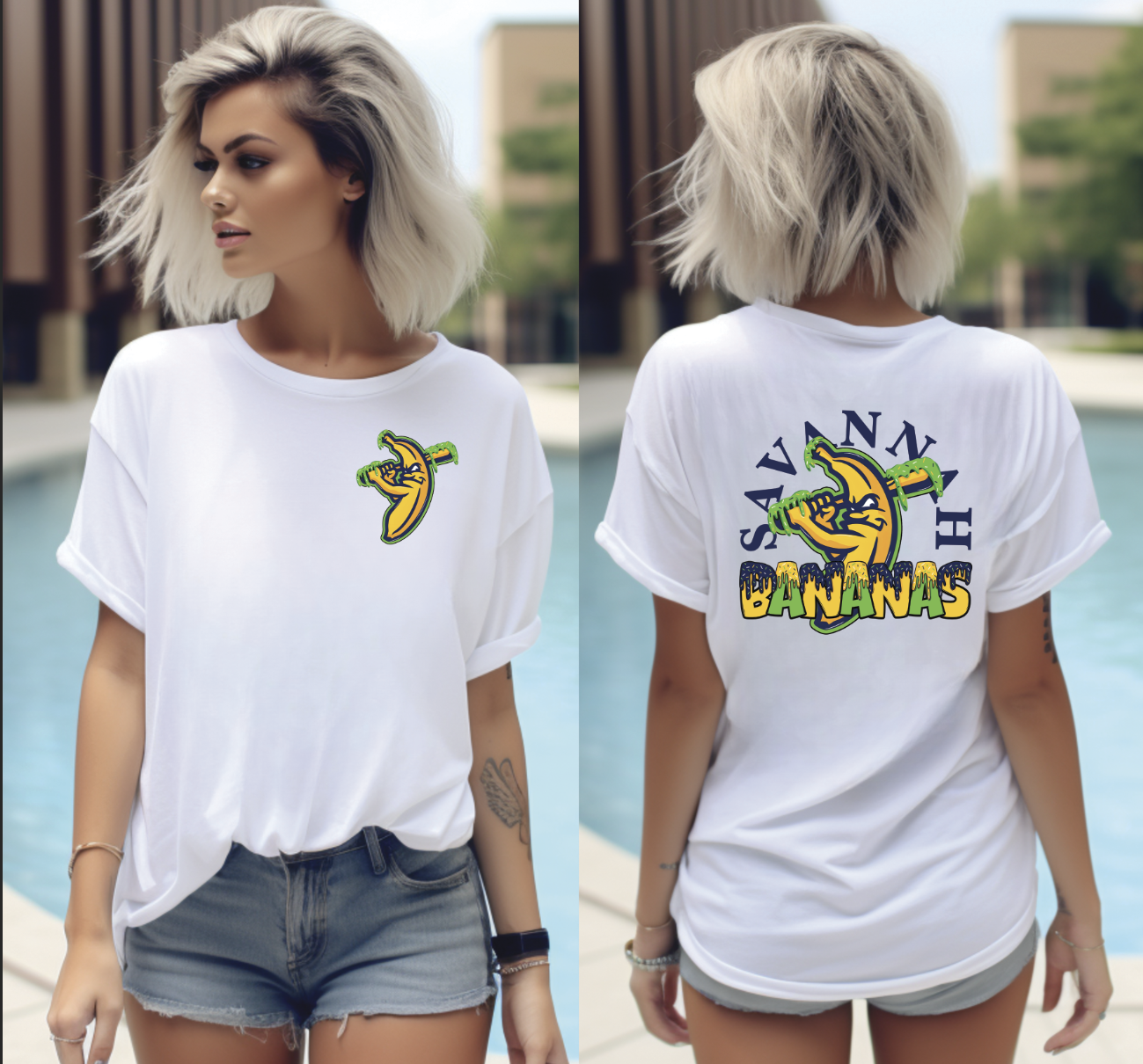 Savanna Bananas drip (front and back)