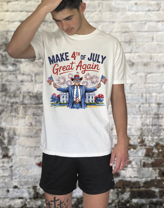 Make the 4th great again Trump cowboy hat